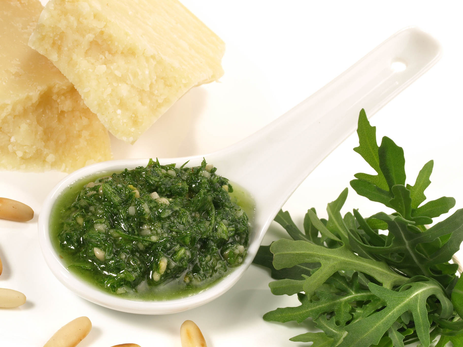 recette au pesto préparée à base de la roquette